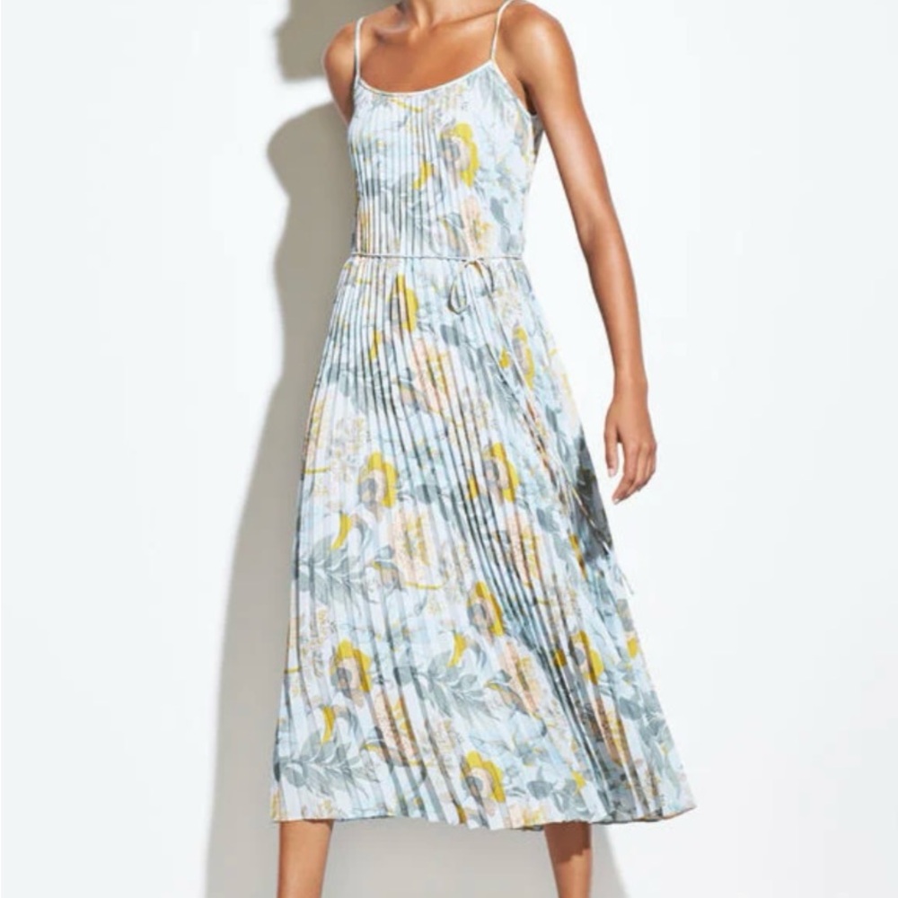 Vince Pleated Cami Dress Small